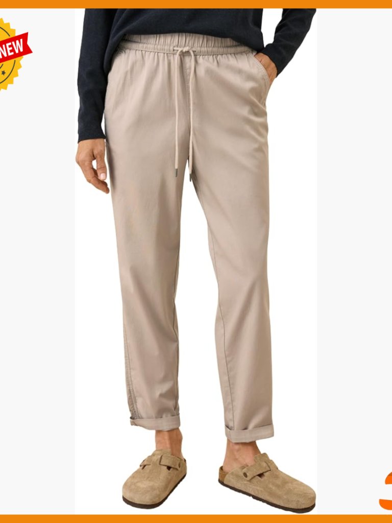 Organic Cotton Drawstring Pants X-Large High Rise Tapered Leg Casual